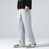 Men Sweatpants Loose Wide-Leg Pants for Teenagers and Students