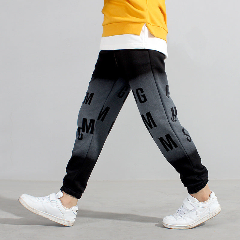 Children Boy Pants Spring and Autumn Flower Casual Pants Boys