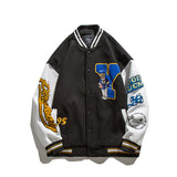 Letterman Jacket Outfit Senior Jackets Varsity Baseball Coat Autumn Men and Women Loose