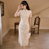 Women Cottagecore Dress Summer Embroidered Maxi Dress
