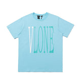 Vlone Summer Trendy Short Sleeve Short Sleeve Men's and Women's Tshirt