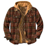 John Dutton Jacket Autumn and Winter Thickening Cotton-Padded Coat Printed Hooded Jacket