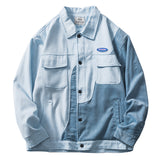 Letterman Jacket Outfit Senior Jackets Varsity Baseball Coat Spring and Autumn Casual Turn-down Collar Coat Men