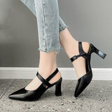 Nude Chunky Heel Sandals