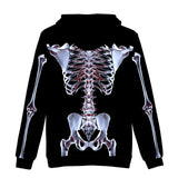 Skeleton Hoodie X-Ray Perspective Bone 3D Digital Printed Hoodie