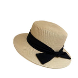 Straw Hat Sunlight Blocker for Summer Beach Flat-Top Cap