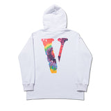 Pop Smoke Vlone King of New York Sweatshirt Tie-Dyed Loose Hooded Sweater
