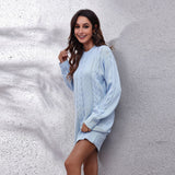 Sweater Dress Outfit With Tights 2 Piece Set Stand-Alone Hot Skirt Women's Knitted Dress Loose Women's Clothing