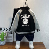 Toddler Boys Jackets Boys Autumn Clothing Baseball Uniform Jacket Children
