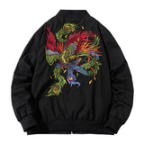 Varsity Jacket Phoenix Embroidery MA-1 Baseball Uniform