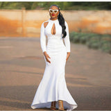 Mariah Carey See through Dress plus Size High Waist Sexy Fishtail Skirt Formal Dress
