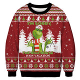 Black Christmas Sweater 3D Printed Christmas Funny Pattern Hooded Sweater
