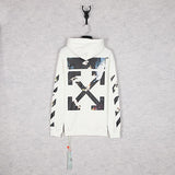 Off White Hoodie Men's Zipper Casual Comfortable Cotton Long Sleeve Owt For Men