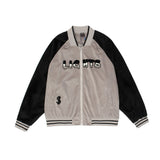 Letterman Jacket Outfit Senior Jackets Varsity Baseball Coat Color Contrast Patchwork Letters Embroidered Baseball Uniform Men