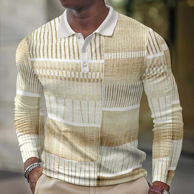 Polo Shirts Autumn and Winter Polo Shirt Long Sleeve Men