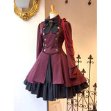 Vintage Empire Waist Dress Vintage Bow Long Sleeve Dress