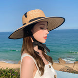 Straw Hat Vintage Sunshade Woven Beach Hat