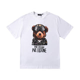We11done T Shirt Flying Bear Print Loose Casual European Size Men's and Women's Short Sleeve