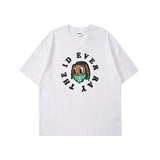Man Summer T Shirt Cartoon Print