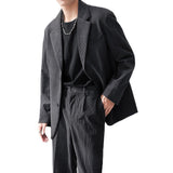 Seersucker Suit Men's Corduroy Loose Suit Coat