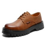 Indo Western Shoes British Style Thick Bottom Youth Men's Shoes