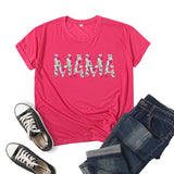 Boy Mama T Shirt Pattern Mama Printed Short Sleeve T-shirt