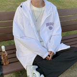 Smiley Face Hoodie Summer Fashion Youth Smiley Face Printed Long Sleeve Jacket Men Hooded