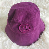 Justin Bieber Toque Smiling Face Embroidery Leisure Corduroy Hat for Men and Women