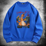 Men and Women Pokemon Pikachu Hoodie Pokémon Charmander Crew Neck Pullover Sweatshirt
