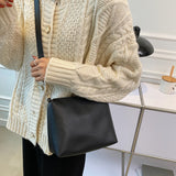 The Teacher Tote Vintage Women's Bag Autumn Messenger Bag Shoulder Bag Hand-Held Tote Bucket Bag