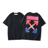 Off White T Shirt Short Sleeve Gradient Arrow Owt Print Owt