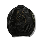 BAPE Varsity Jacket Male Shark Flight Suit Coat