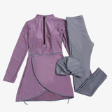 Burkini Muslim Swimwear Conservatively Thin Three-Piece Long-Sleeved Trousers