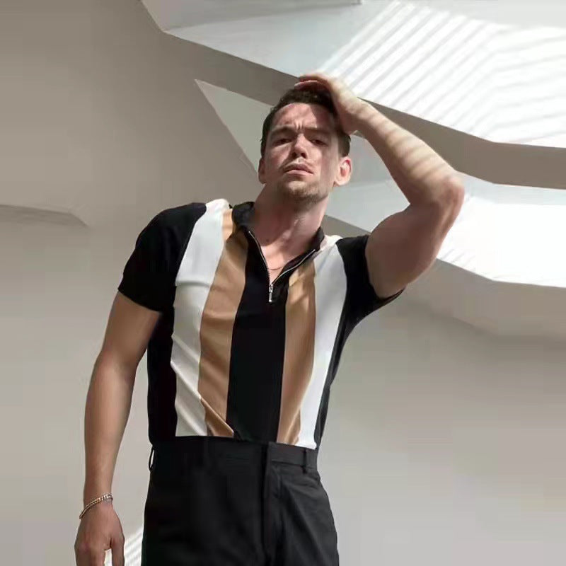 Polo Shirts Men's Polo Shirt Short-Sleeved T-shirt