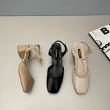 Nude Pumps Block Heel