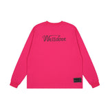 We11done Hoodie Letter Loose Loose Casual Spot round Neck Sweater