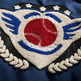 Men's Baseball Jacket Spring Stitching Towel Baseball Uniform Men's Baggy Casual Jacket Coat