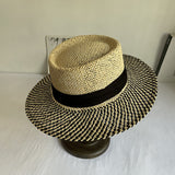 Straw Hat Summer Retro Flat Top Hat