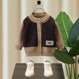 Toddler Boys Jackets Autumn Knitted Sweater Baby Clothes