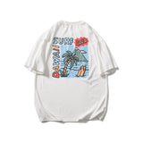 Men's T-shirt Hip Hop Fashion Brand Hong Kong Style Vintage Print Short Sleeves T-shirt Men's Summer Casual Loose