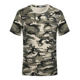 Woodland T Shirt Camouflage Crew Neck
