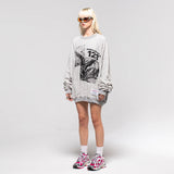 Rrr123 Sweatshirt Rivington ROI Rebis Comic Print High Street Loose round Neck Sweater