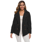 Women Sherpa Jacket Autumn Winter Berber Fleece Thick Women's Clothes Sweater Lamb Wool Coat
