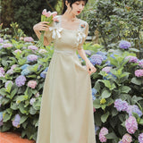 Women Cottagecore Dress Summer Vintage Dress