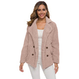 Women Sherpa Jacket Autumn Winter Berber Fleece Thick Women's Clothes Sweater Lamb Wool Coat