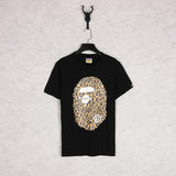 Shark Print T Shirt Summer Leopard Print Short Sleeve T-shirt