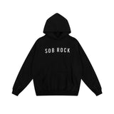 Fog Sob Rock Hoodie Velvet Padded Hooded Sweatshirt Men's Casual Hoodie Loose