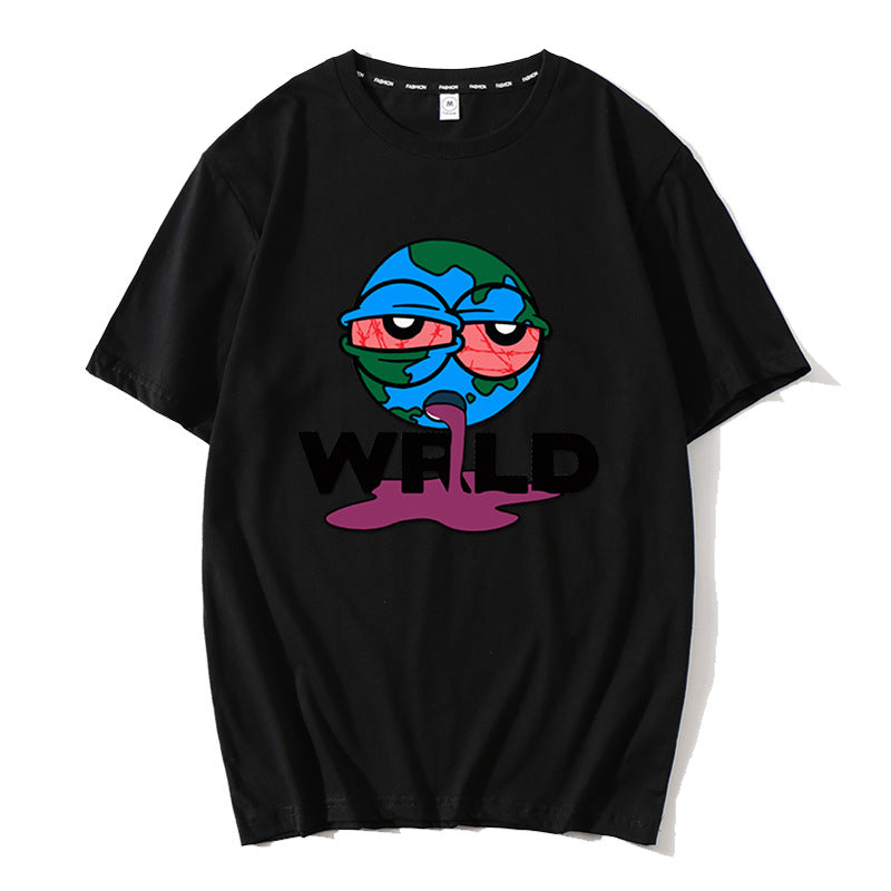 Juice WRLD T Shirt Juice WRLD Cartoon Printed T-shirt Loose