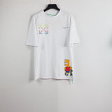 Off White T Shirt Women Cartoon Printed Arrow Men Short Sleeve Tshirt Pure Cotton Owt