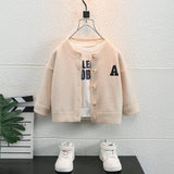 Toddler Boys Jackets Boys' Sweater Cardigan Children's Spring and Autumn Clothing Knitwear